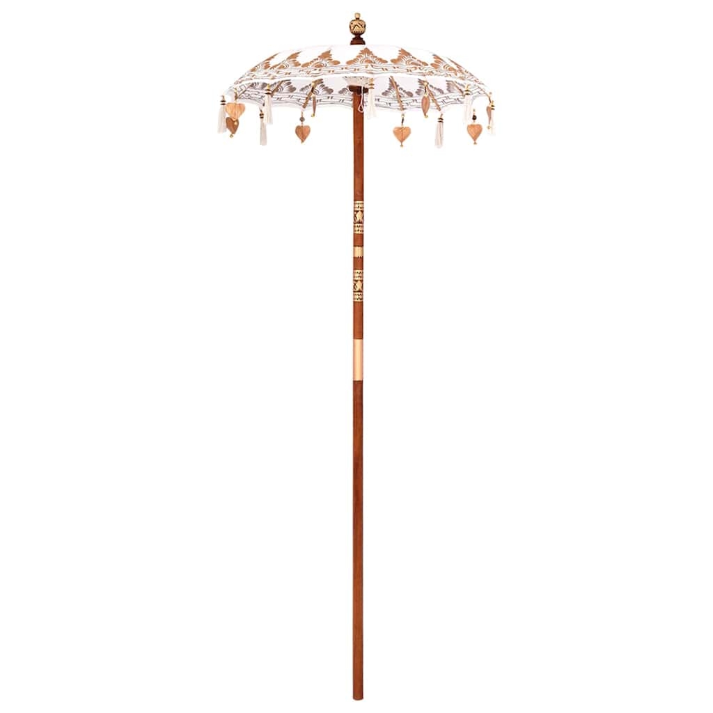 Balinesischer Sonnenschirm Sonstiges Creme x 260 cm