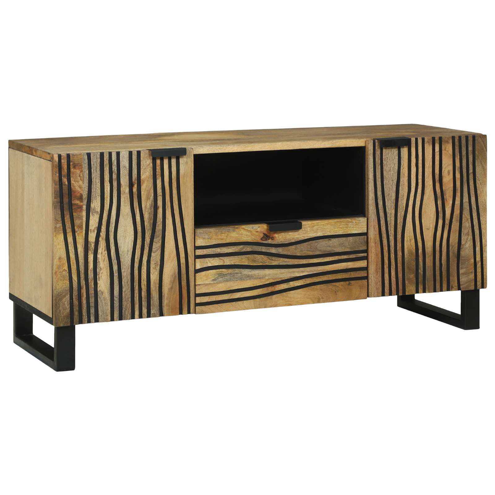 TV-Schrank 105x33.5x46 cm Massivholz Mango