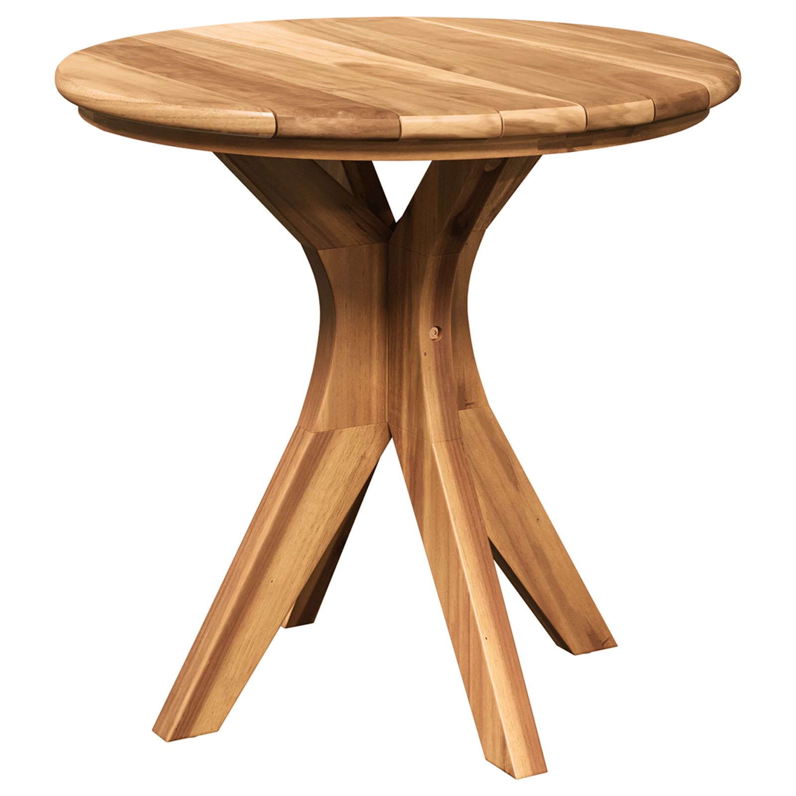 Gartencouchtisch Ø55x51 cm Massivholz Teak