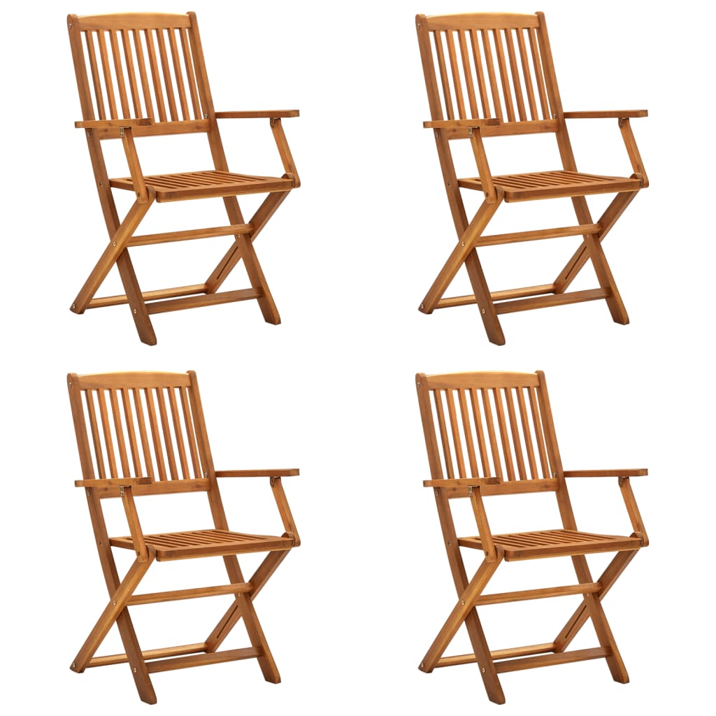 Klappbare Gartenstühle 4 Stk. Massivholz Akazie Klappbare Gartenstühle 4 Stk. Massivholz Akazie