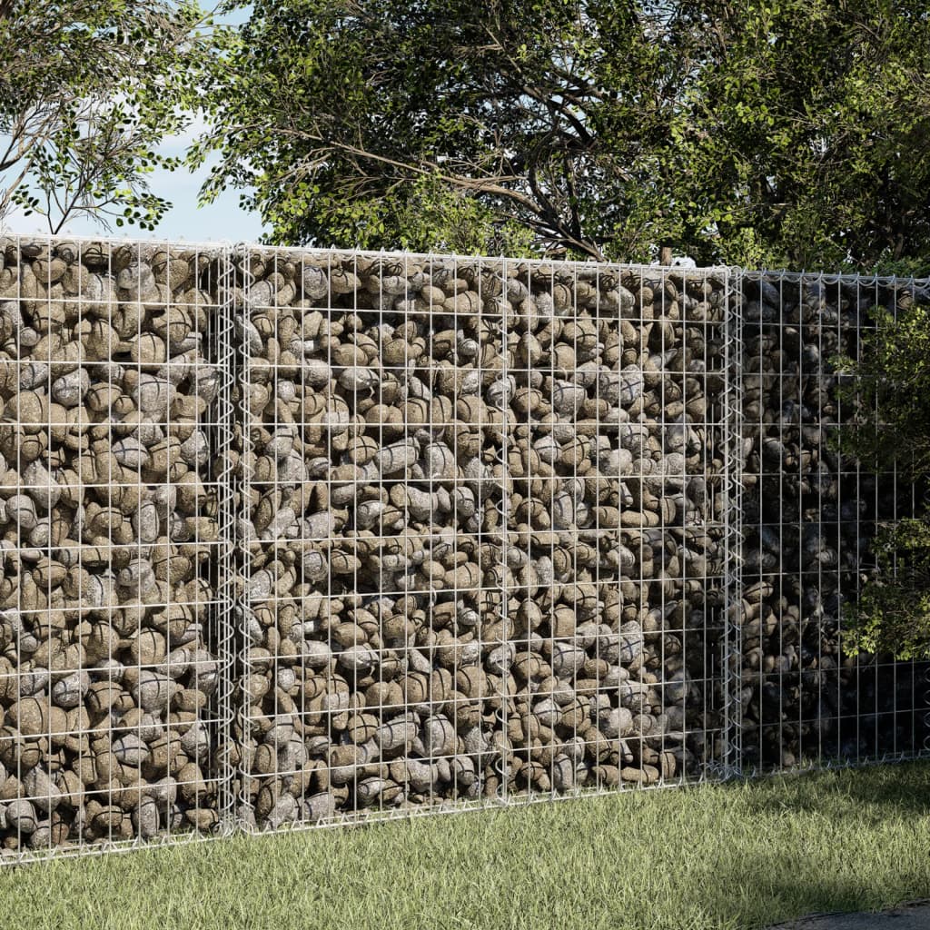 Gabione mit Deckel 100x50x100 cm Verzinktes Eisen Gabione mit Deckel 100x50x100 cm Verzinktes Eisen