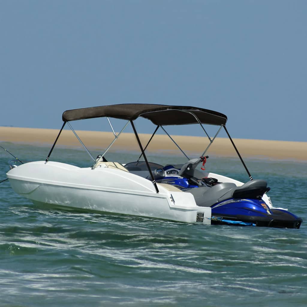 3-Bow Bimini-Top Schwarz 183x152x133 cm