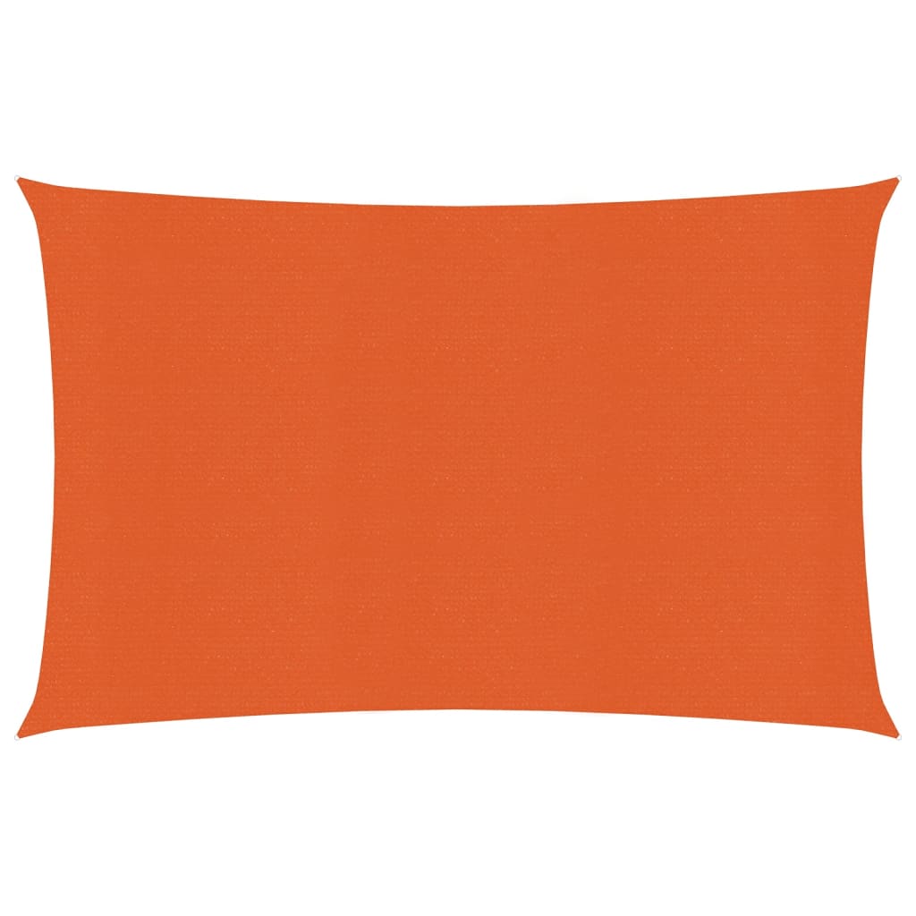 Sonnensegel 160 g/m² Rechteckig Orange 4x5 m HDPE