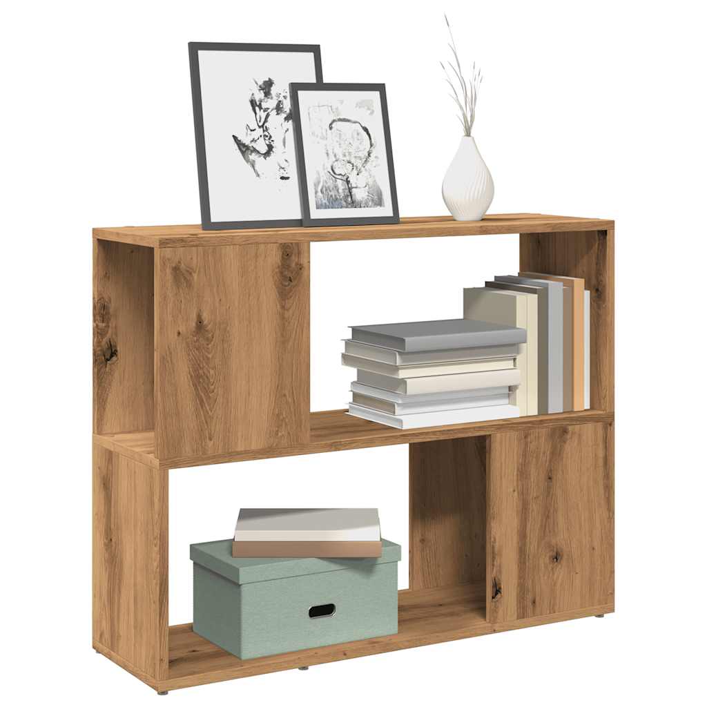 Bücherregal/Raumteiler Artisan-Eiche 80x24x63 cm
