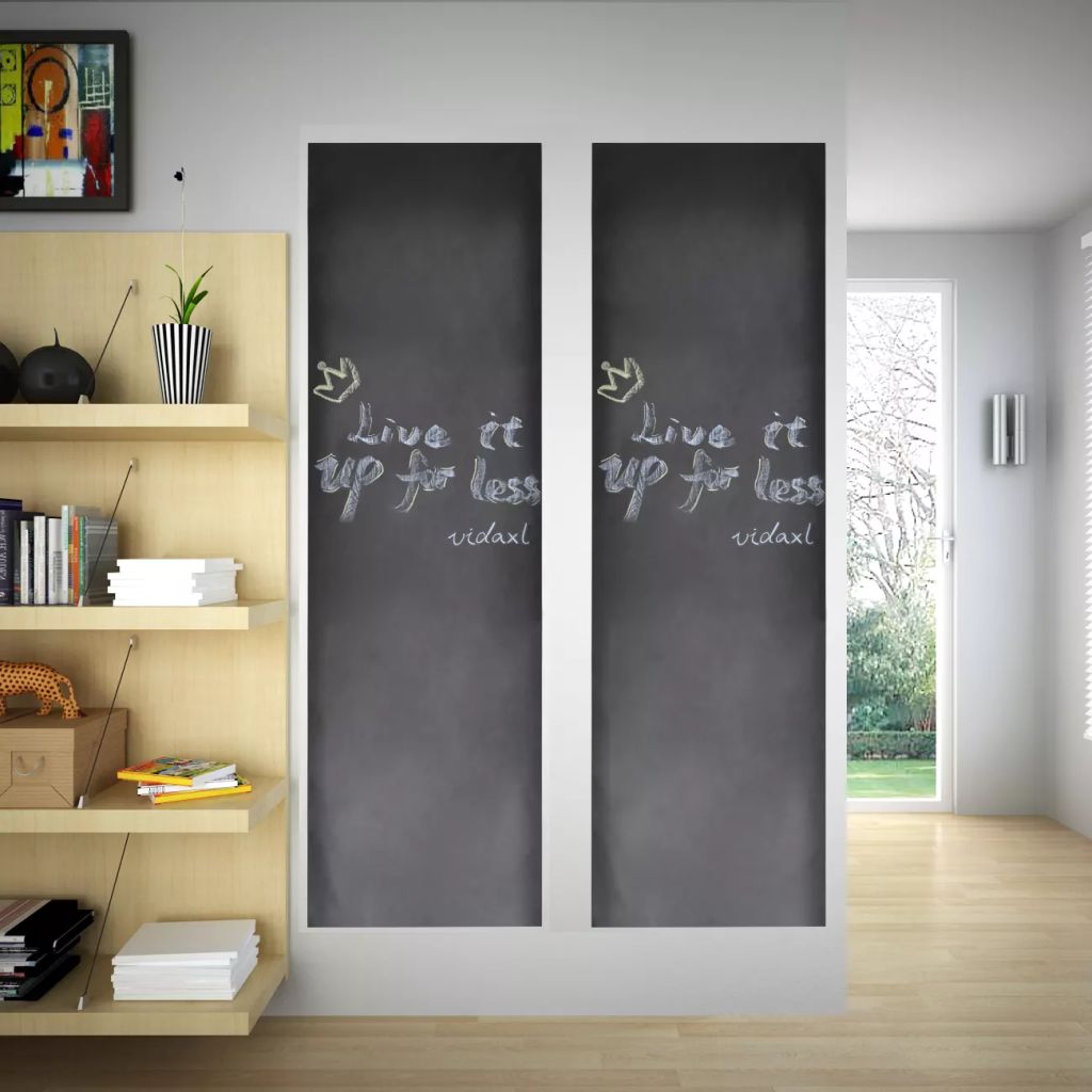 Wandaufkleber Kreidetafel 0,6x3 m 2 Rollen mit Kreiden Wandaufkleber Kreidetafel 0,6x3 m 2 Rollen mit Kreiden