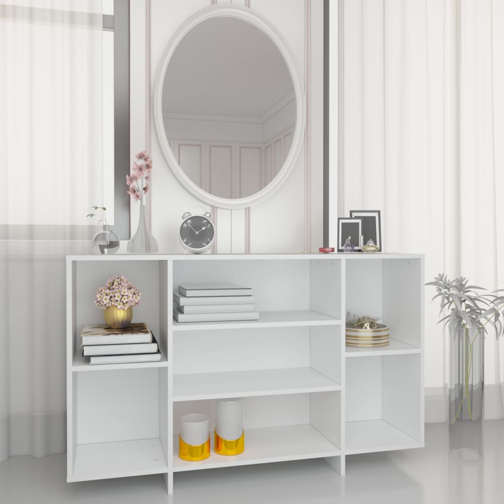Sideboard Weiß 120x30x75 cm Holzwerkstoff