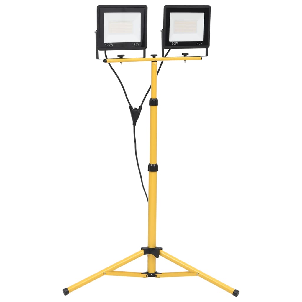 LED-Fluter mit Stativ 2x100 W Warmweiß