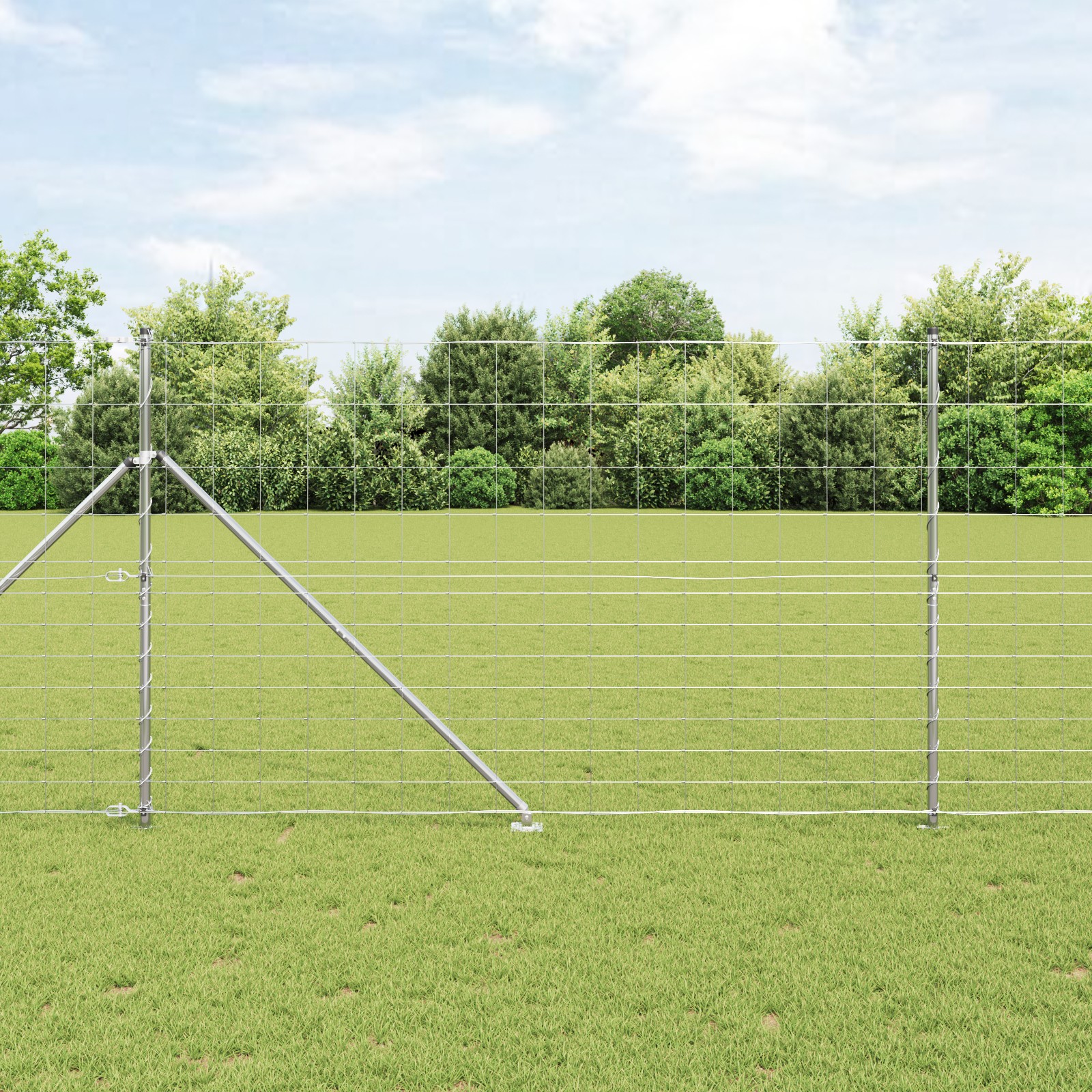Feldzaun 1,5x25 m Verzinkter Stahl