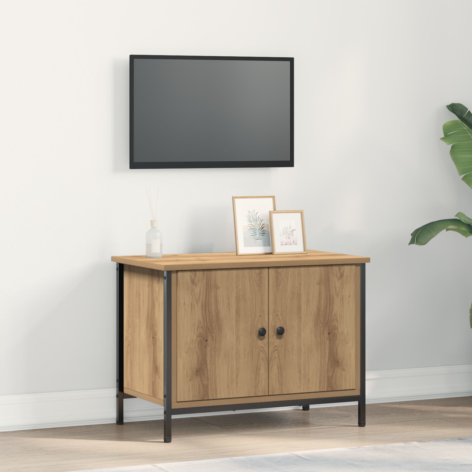 TV Stand Artisan Eiche Spanplatte 60 x 35 x 45 cm TV Stand