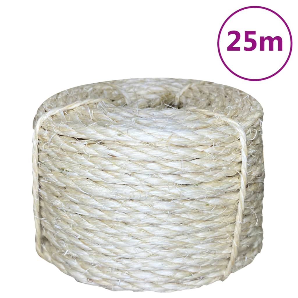 Seil 100% Sisal 6 mm 25 m Seil 100% Sisal 6 mm 25 m