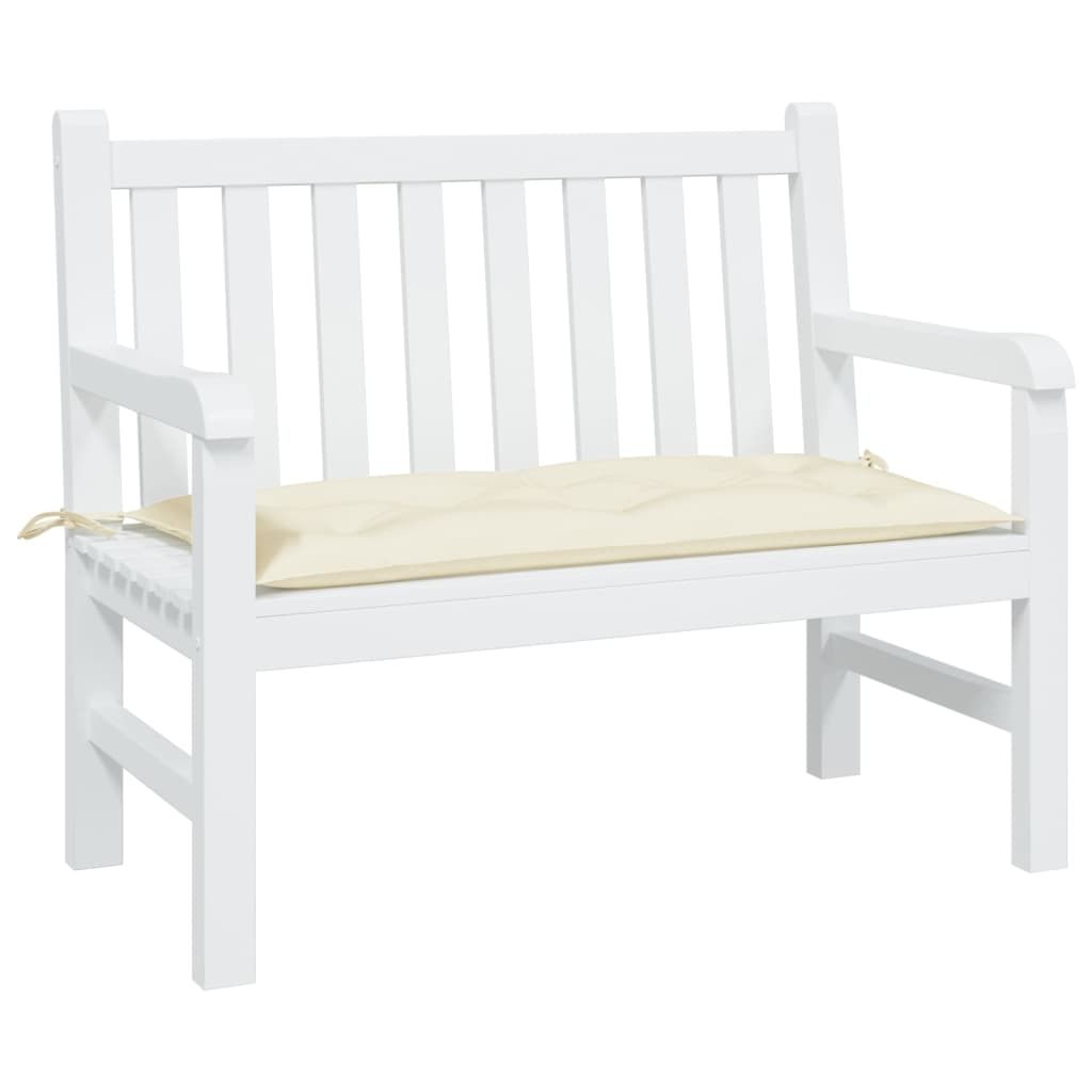vidaXL Gartenbank-Auflage Creme 100x50x7 cm Oxford-Gewebe