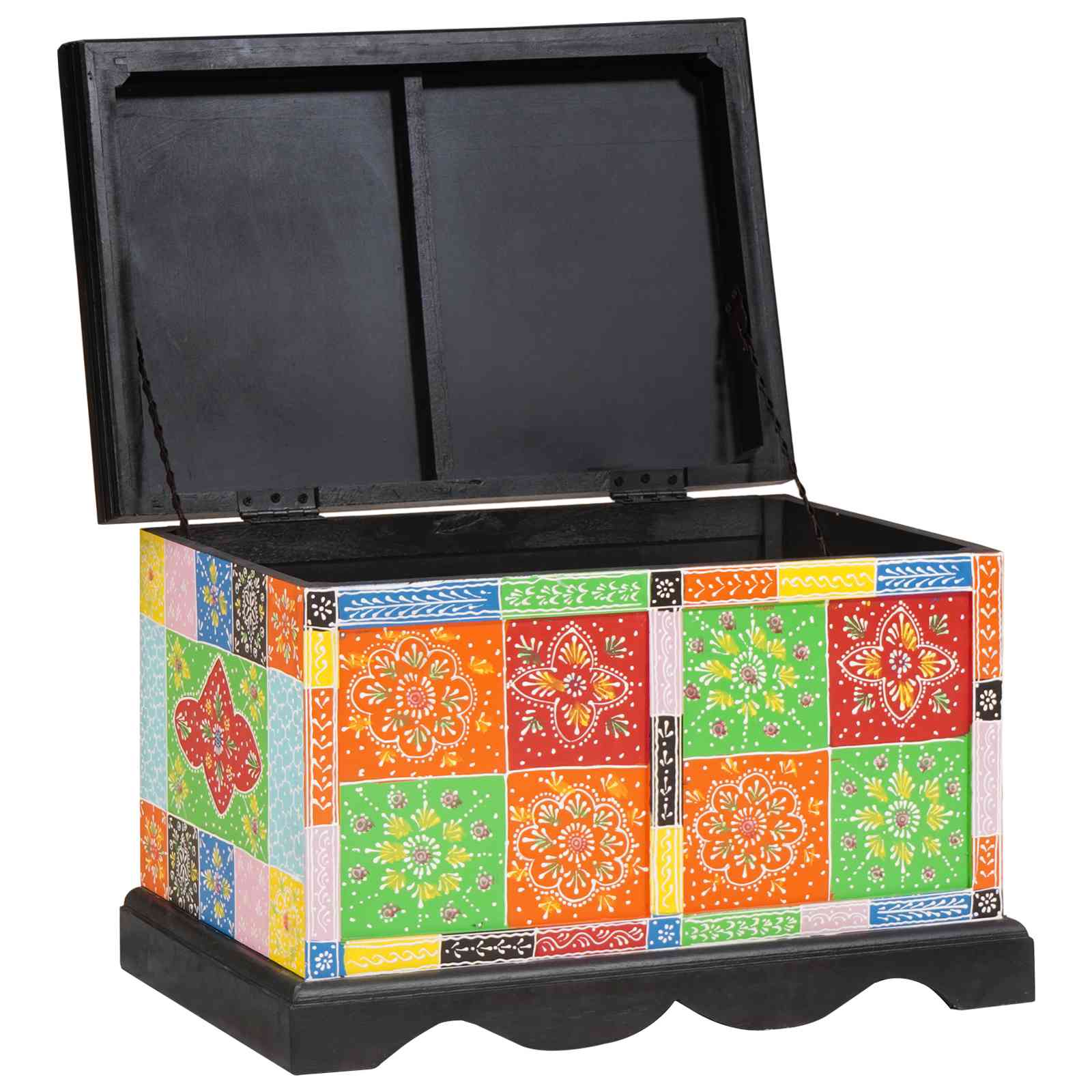 Aufbewahrungsbox 60x40x40 cm aus massivem Mangoholz