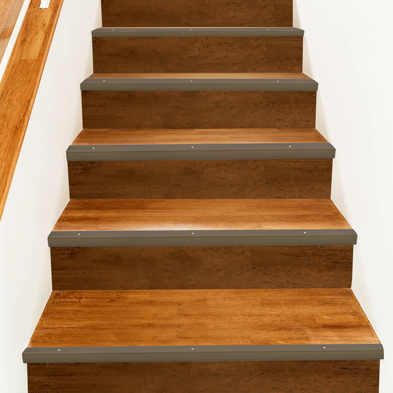 Treppe Nosing 30 pcs Braun 67 cm Aluminium