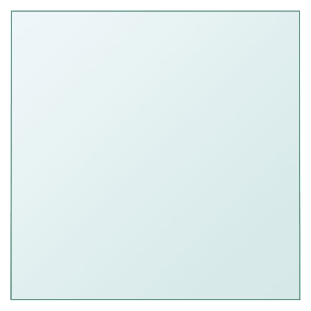 Tischplatte Transparent 60x60 cm Hartglas