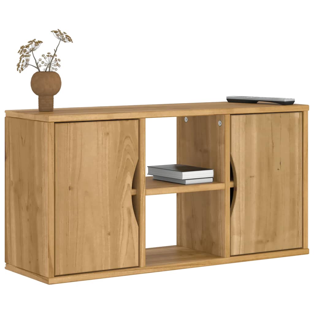 TV-Schrank ODDA 79x24x40,5 cm Massivholz Kiefer