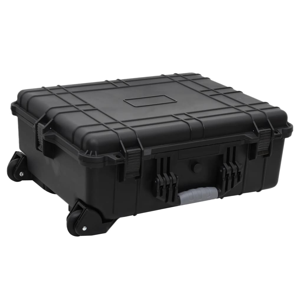 Flugkoffer mit Rollen Schwarz 63x50x23 cm PP Flugkoffer mit Rollen Schwarz 63x50x23 cm PP