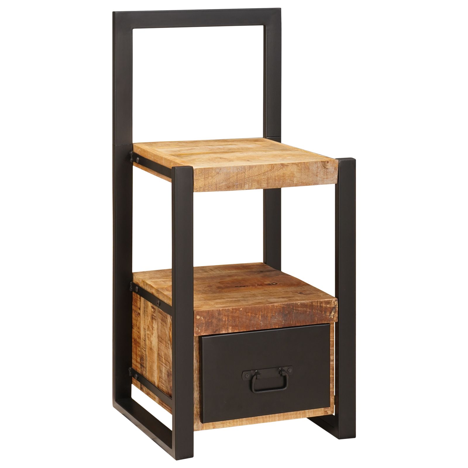 Valet Stand 40x40x90 cm Solid Rough Wood Mango