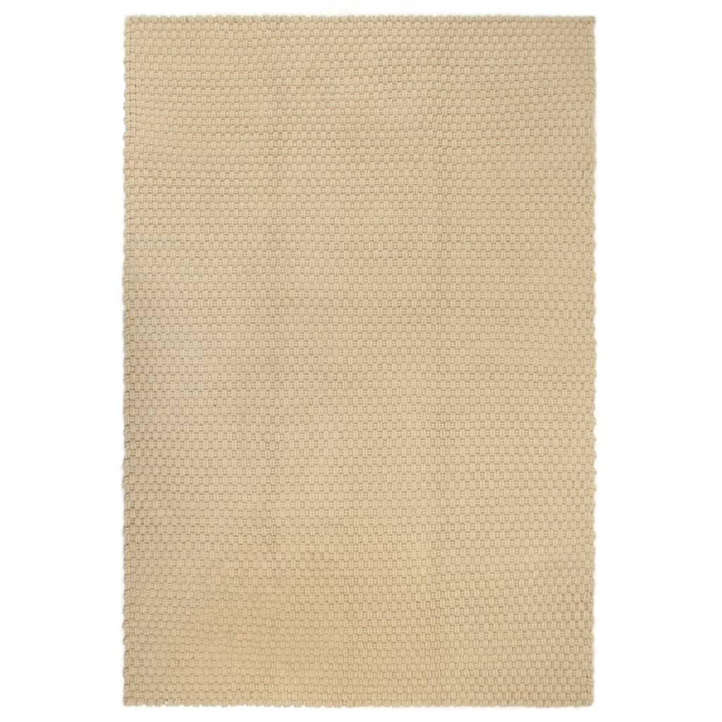 Teppich Rechteckig Natur 160x230 cm Baumwolle