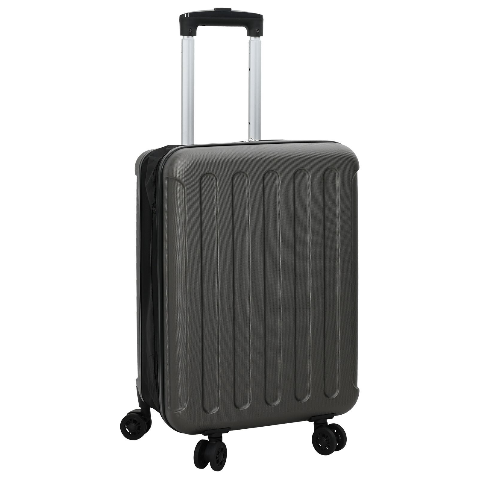 Zusammenklappbarer Koffer Hartschale 20'' Dunkelgrau 34x23x55,5 cm ABS