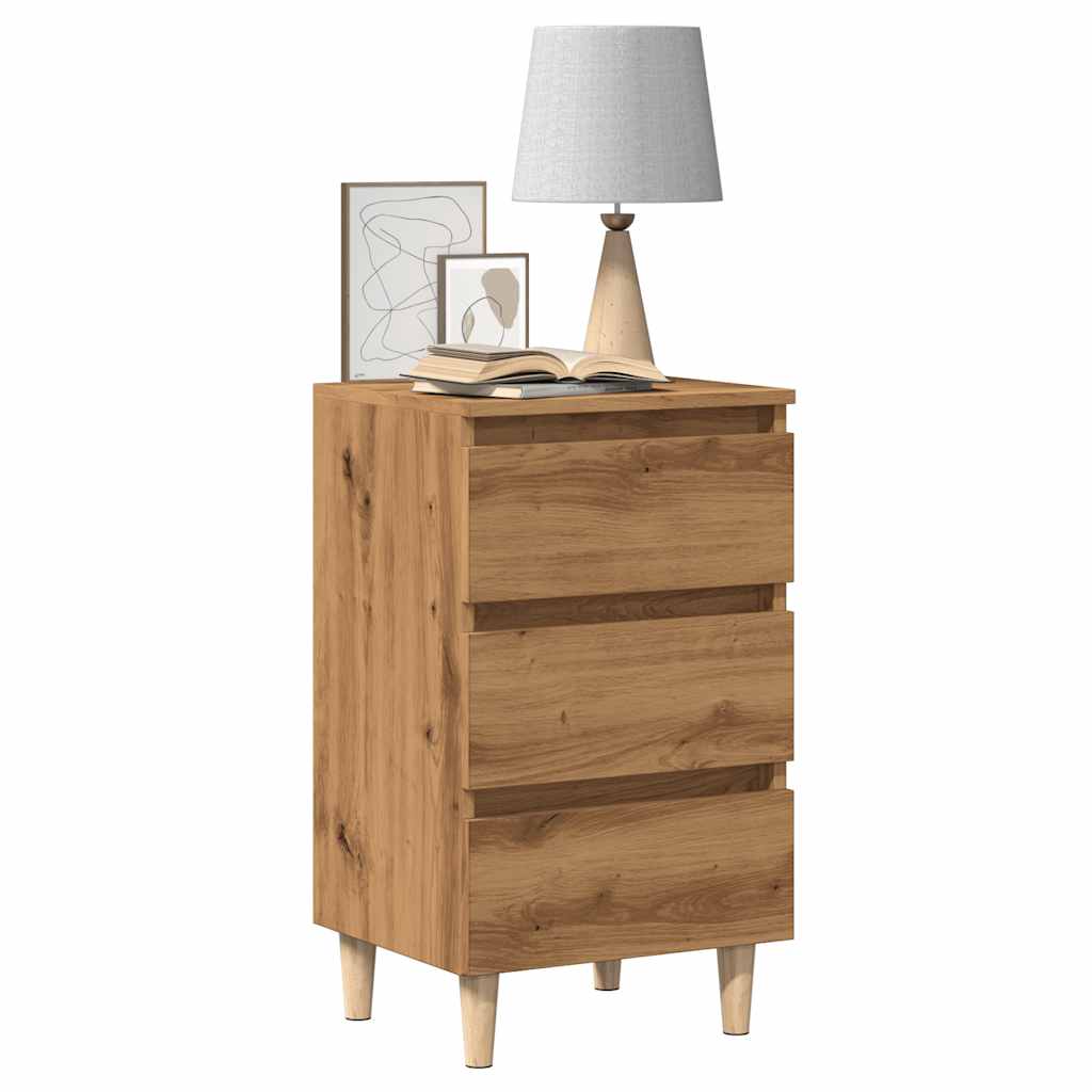 Nachttische 2 Stk. Artisan-Eiche 40x35x69 cm Holzwerkstoff