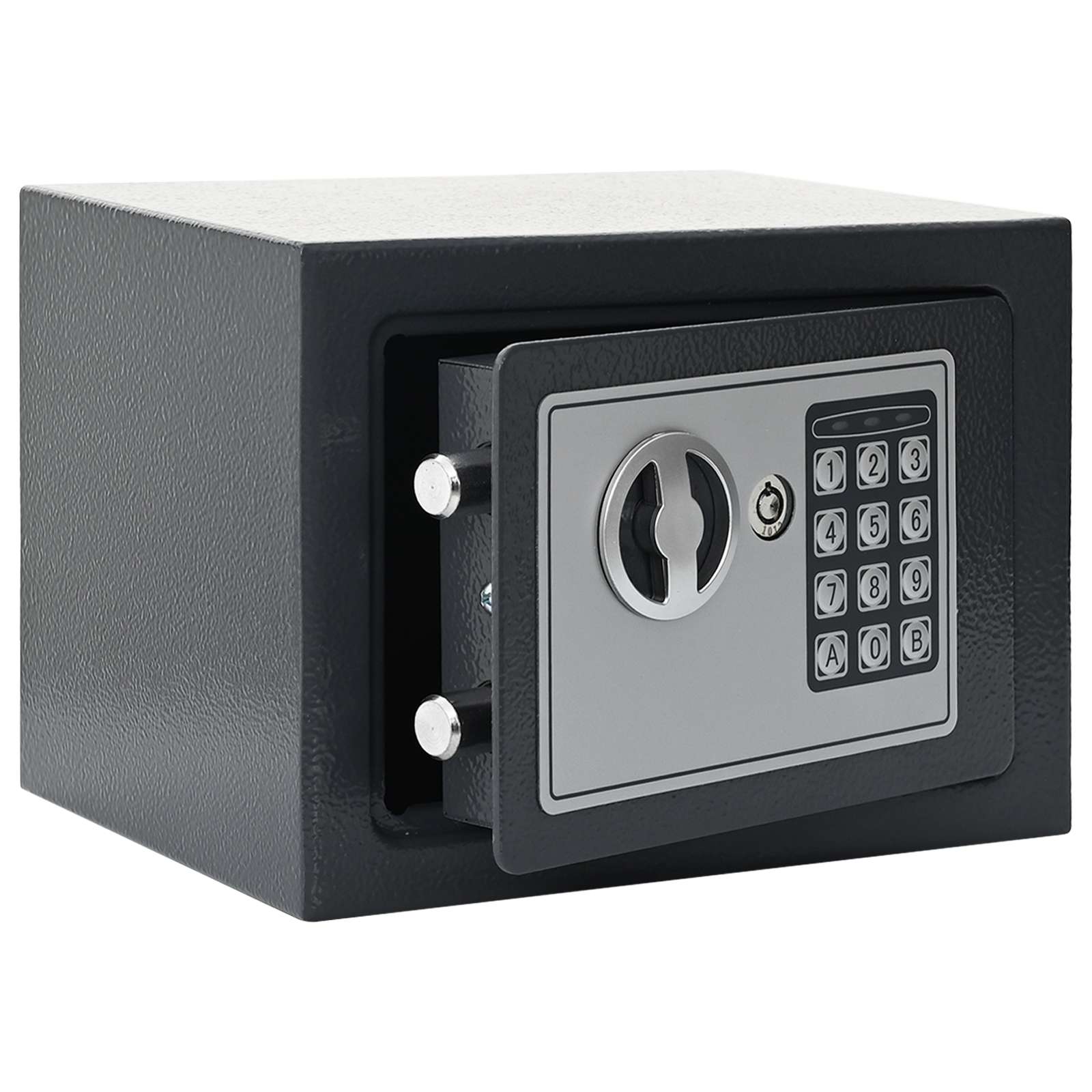 Elektronischer Digital Safe Dunkelgrau 23x17x17 cm Stahl