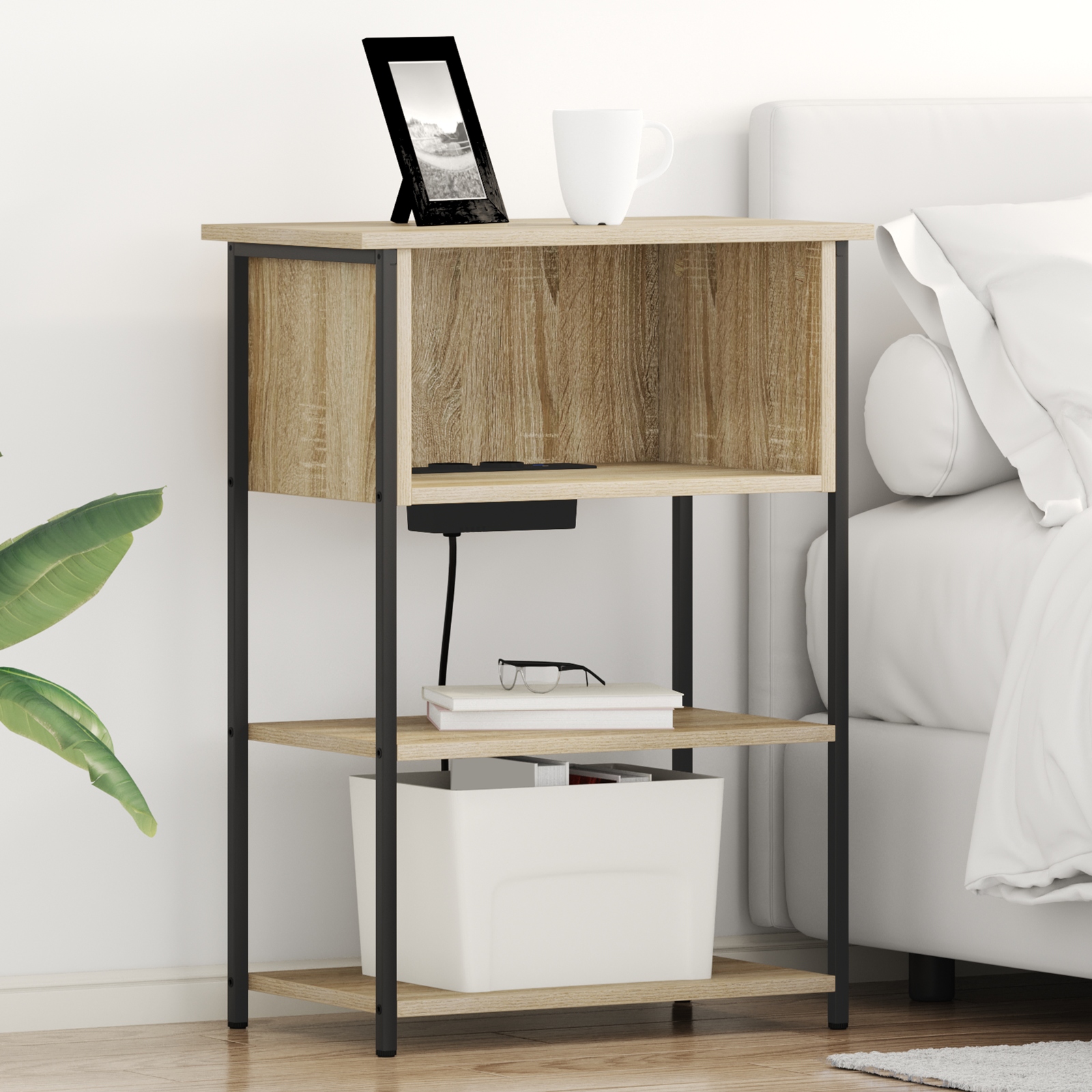 Nachttisch Sonoma Eiche 55 x 31 x 76 cm Holzwerkstoff