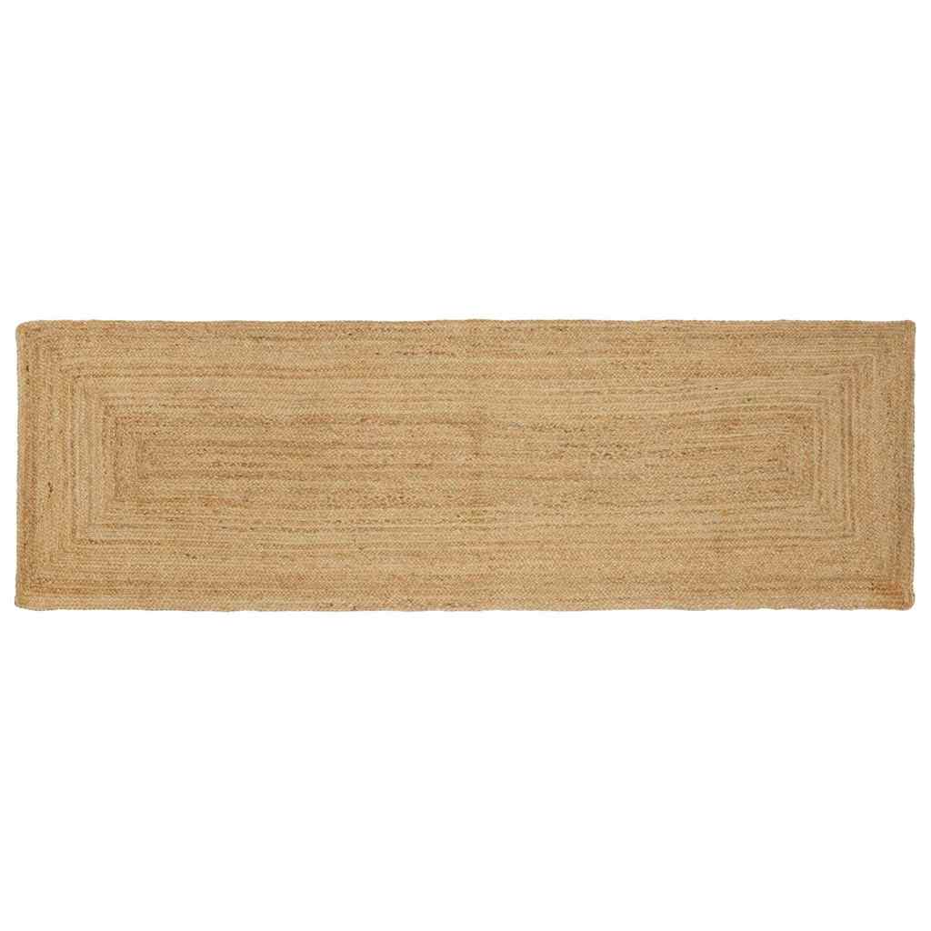 Teppich Beige 80 x 400 cm Jute