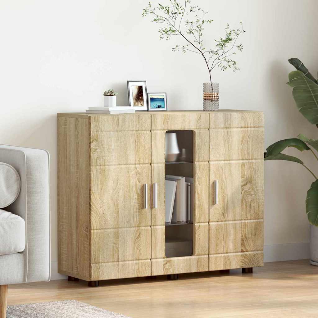 Sideboard mit Tür Sonoma Eiche 55.5 x 29 x 100 cm Holzwerkstoff
