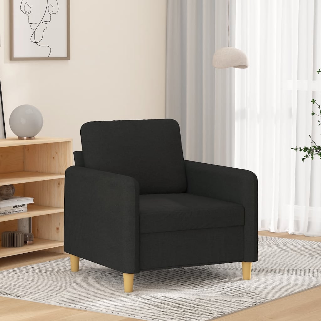 Sessel Schwarz 60 cm Stoff Sessel Schwarz 60 cm Stoff