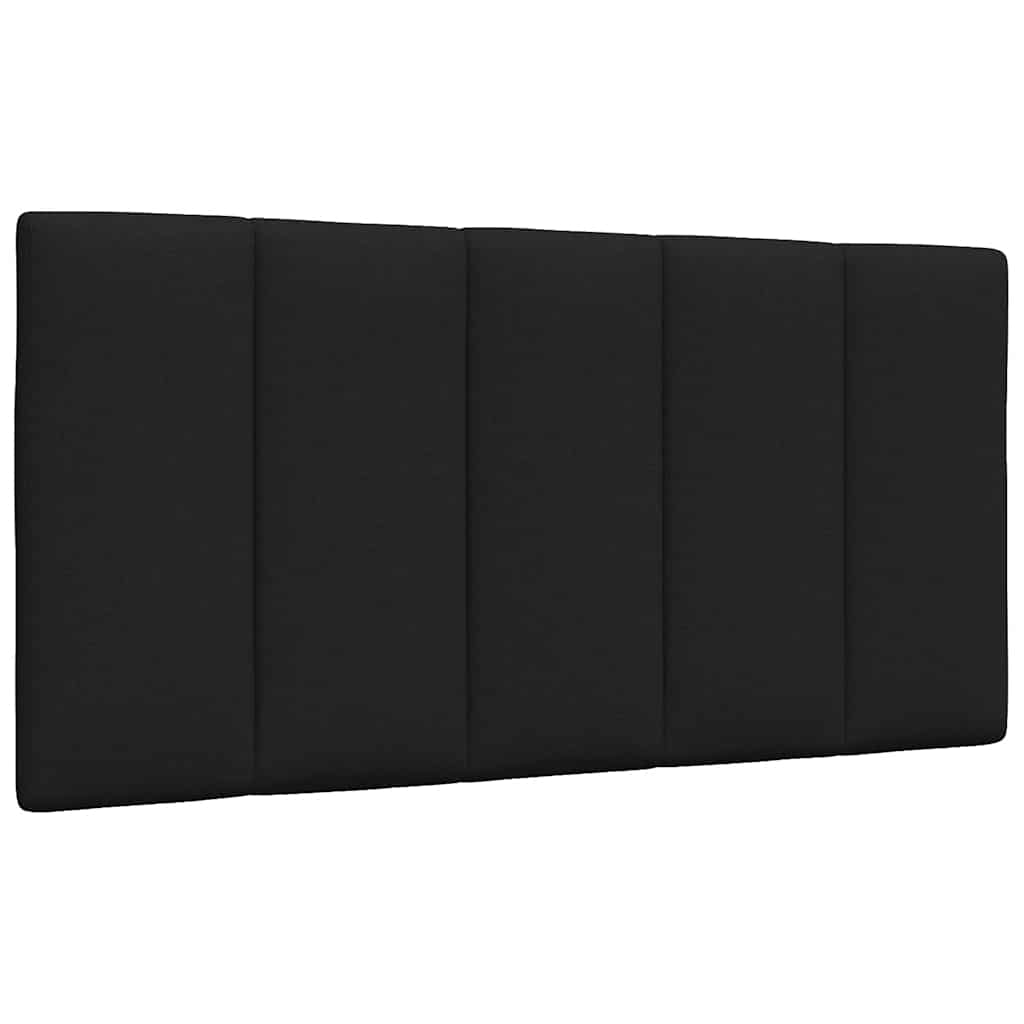 Kopfteil-Kissen Schwarz 100 cm Stoff