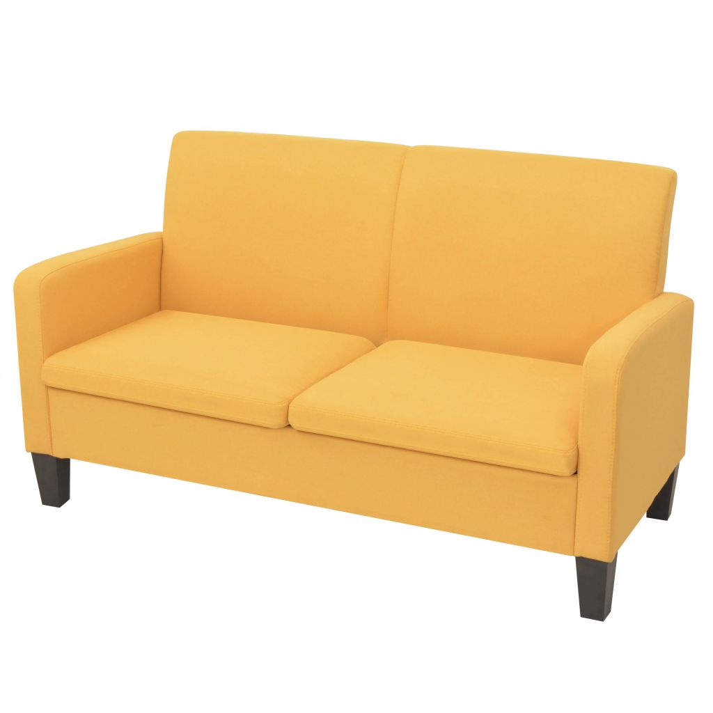 2-Sitzersofa 135 x 65 x76 cm Gelb