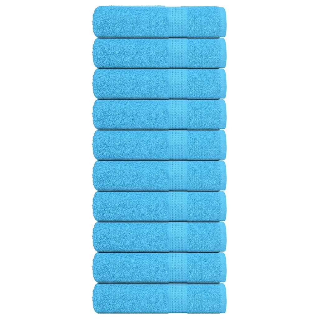 Duschtücher 10 Stk. Türkis 70x140 cm 360 g/m² 100% Baumwolle