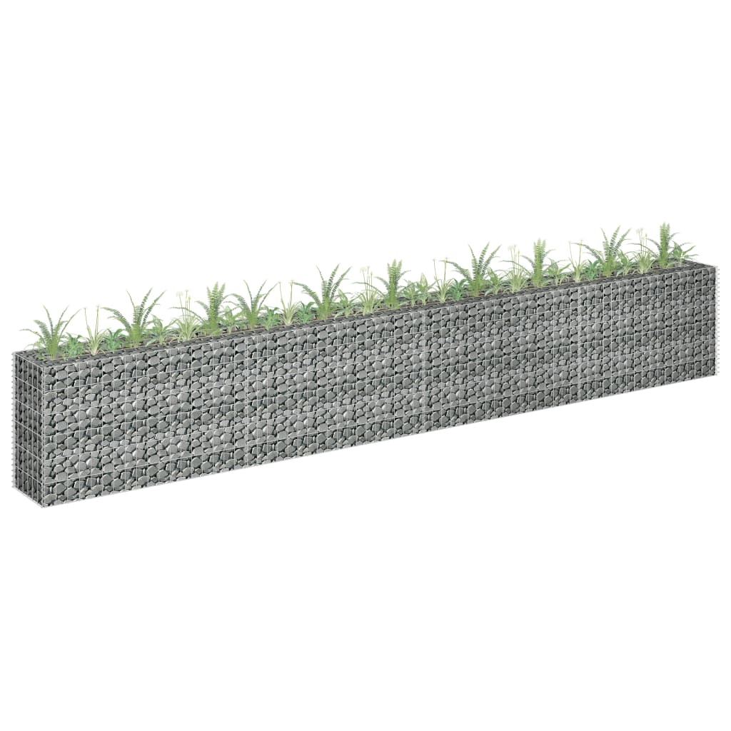 Gabionen-Hochbeet Verzinkter Stahl 360×30×60 cm Gabionen-Hochbeet Verzinkter Stahl 360×30×60 cm