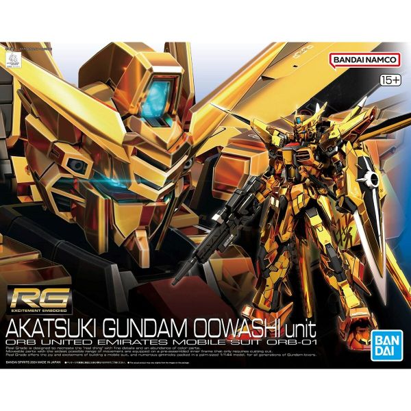 Sammelfigur Bandai RG 1/144 AKATSUKI GUNDAM OOWASHI unit Kunststoff Animation und Anime Sammelfigur Bandai RG 1/144 AKATSUKI GUNDAM OOWASHI unit Kunststoff Animation und Anime