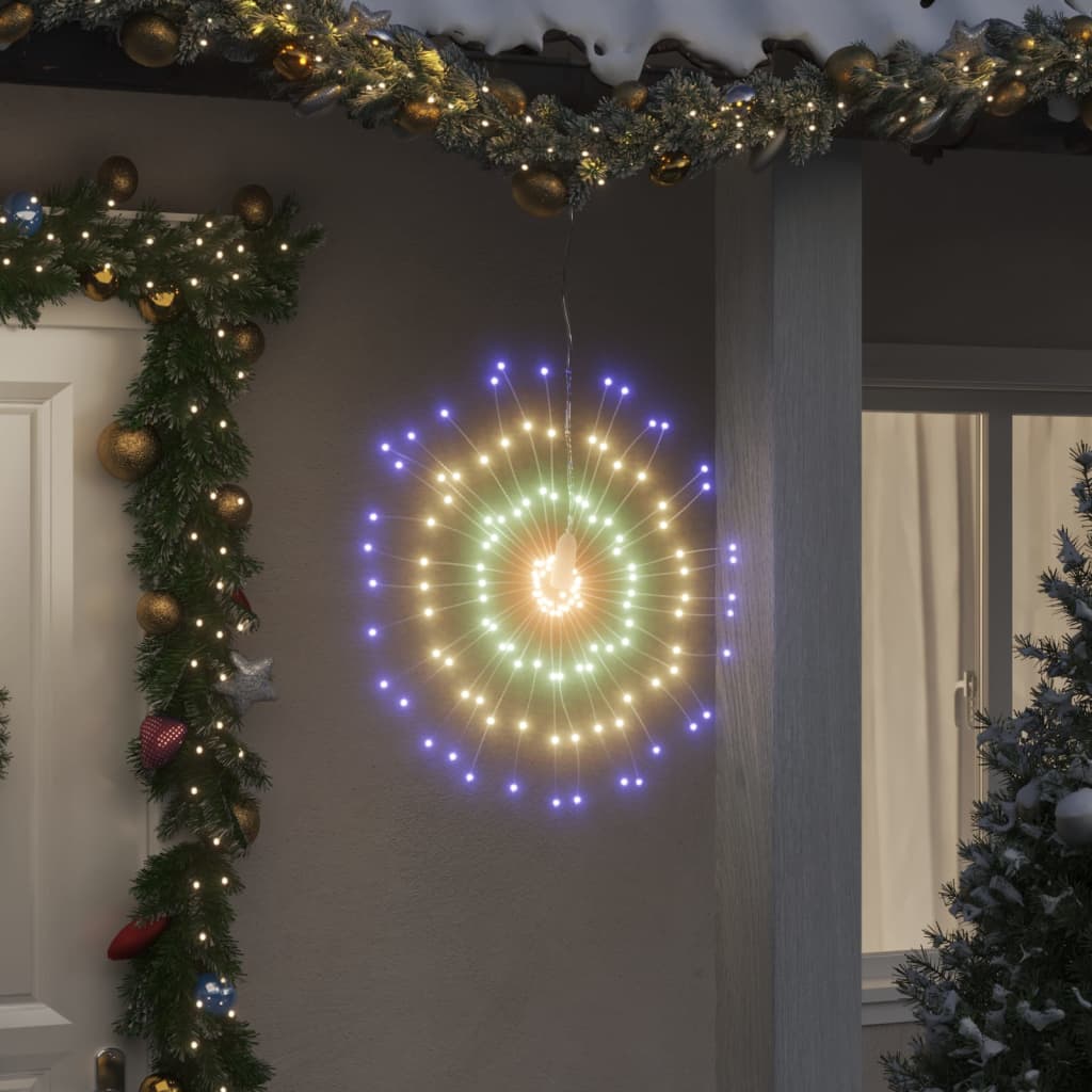 Weihnachtsbeleuchtung Feuerwerk 140 LEDs Mehrfarbig 17 cm Weihnachtsbeleuchtung Feuerwerk 140 LEDs Mehrfarbig 17 cm