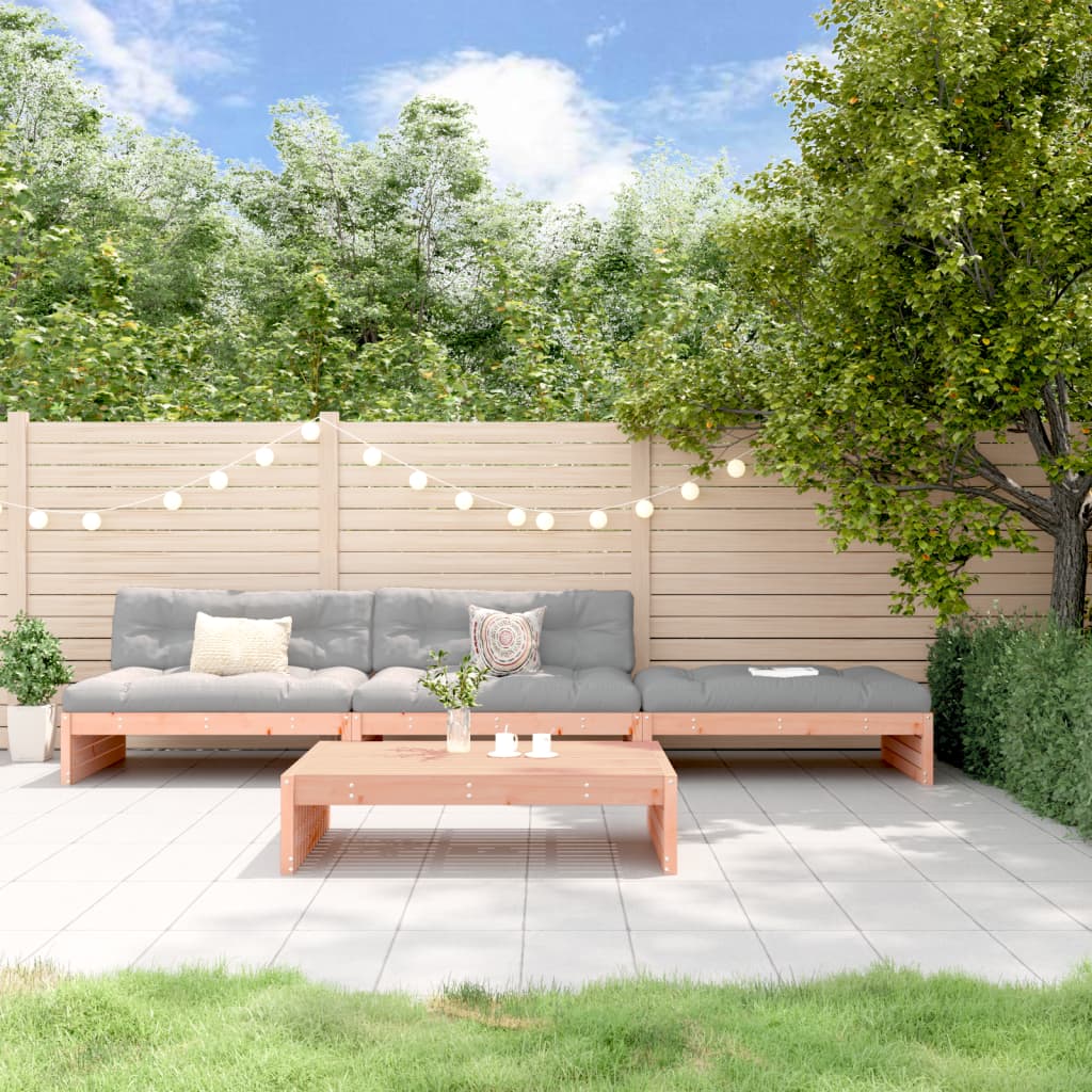4-tlg. Garten-Lounge-Set mit Kissen Massivholz Douglasie 4-tlg. Garten-Lounge-Set mit Kissen Massivholz Douglasie