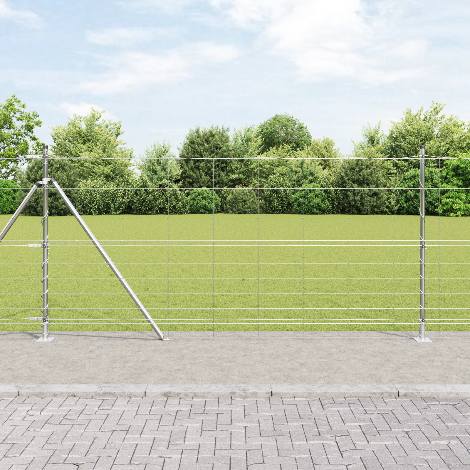 Feldzaun 1,2 x 50 m verzinkter Stahl