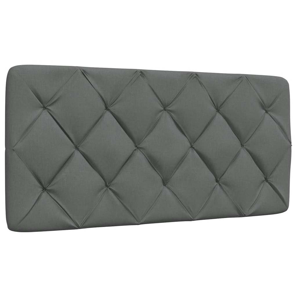 Kopfteil-Kissen Dunkelgrau 100 cm Stoff