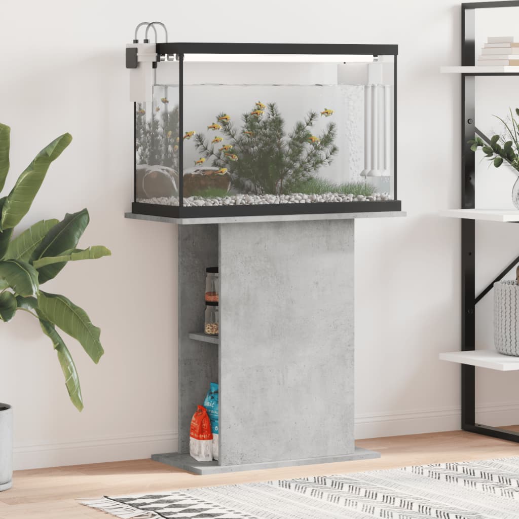 Aquariumständer Betongrau 75x36x72,5 cm Holzwerkstoff Aquariumständer Betongrau 75x36x72,5 cm Holzwerkstoff