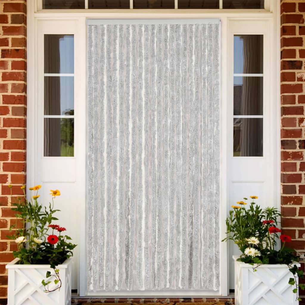 Fliegenvorhang Grau 100x220 cm Chenille