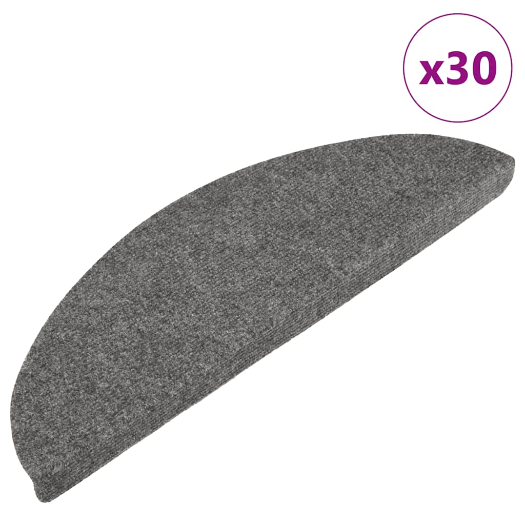 Stufenmatten Selbstklebend 30 Stk. Grau 56x17x3 cm