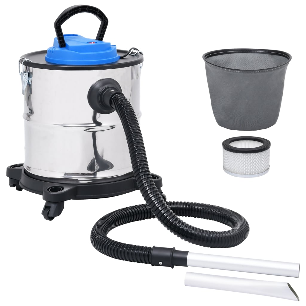 Aschesauger mit HEPA-Filter 1200W 20 L Edelstahl