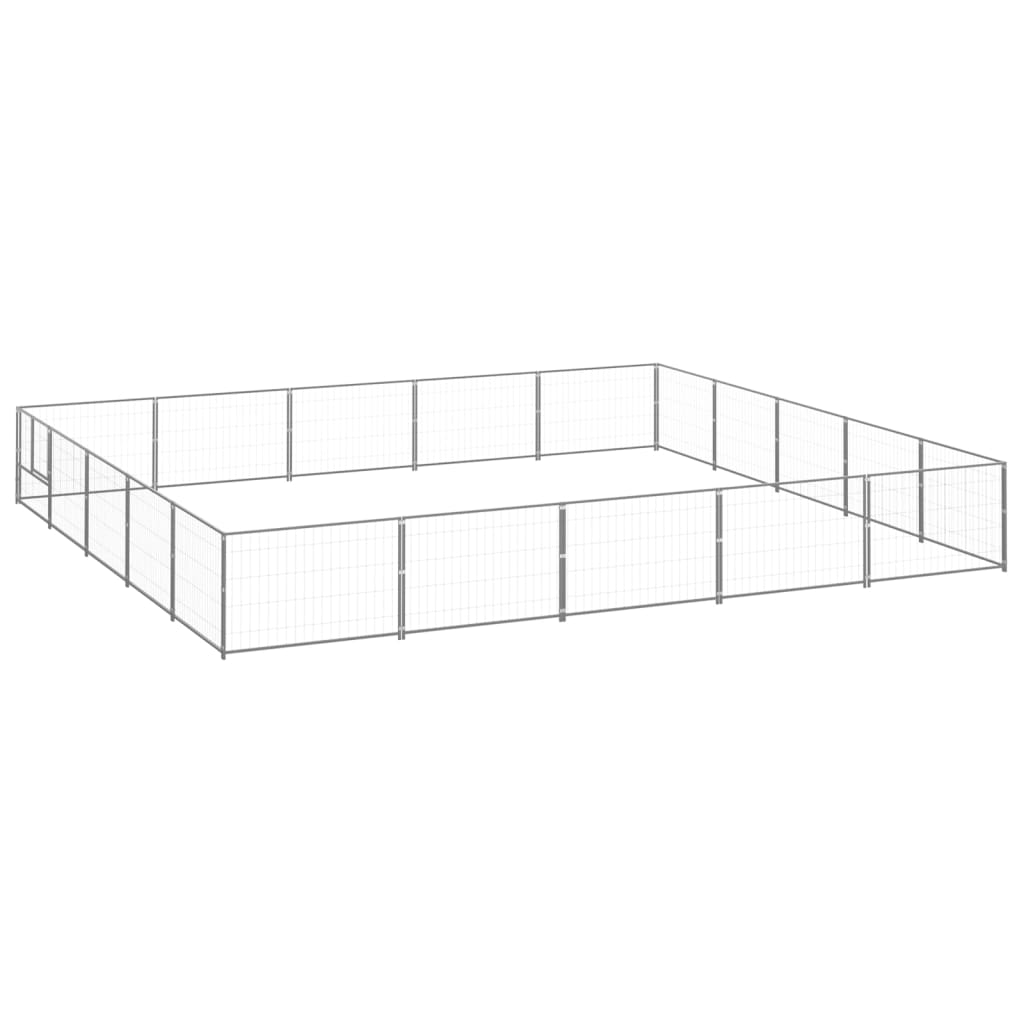 Hundezwinger Silbern 25 m² Stahl