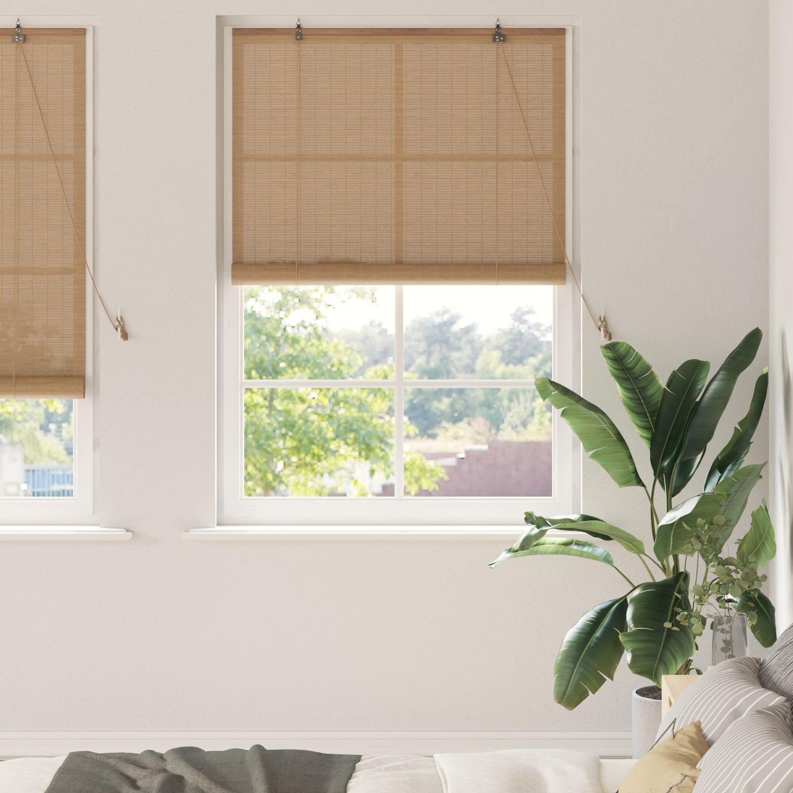 Fensterjalousien und -schattierungen Hellbraun 100 x 220 cm