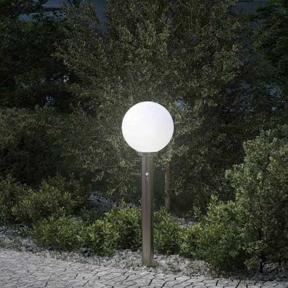Pollerleuchte mit Sensor 80 cm Edelstahl IP44