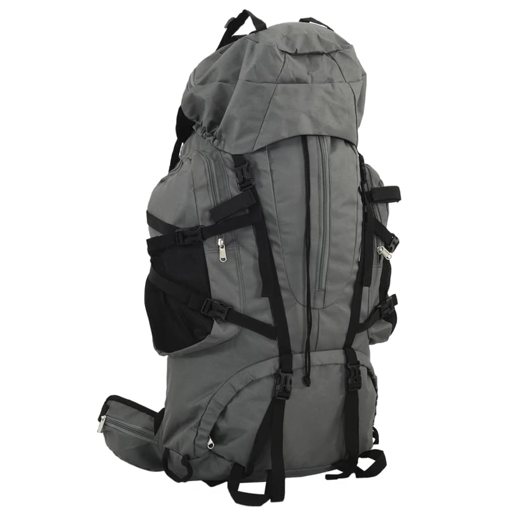 Wanderrucksack Grau 60 L Oxford-Gewebe Wanderrucksack Grau 60 L Oxford-Gewebe