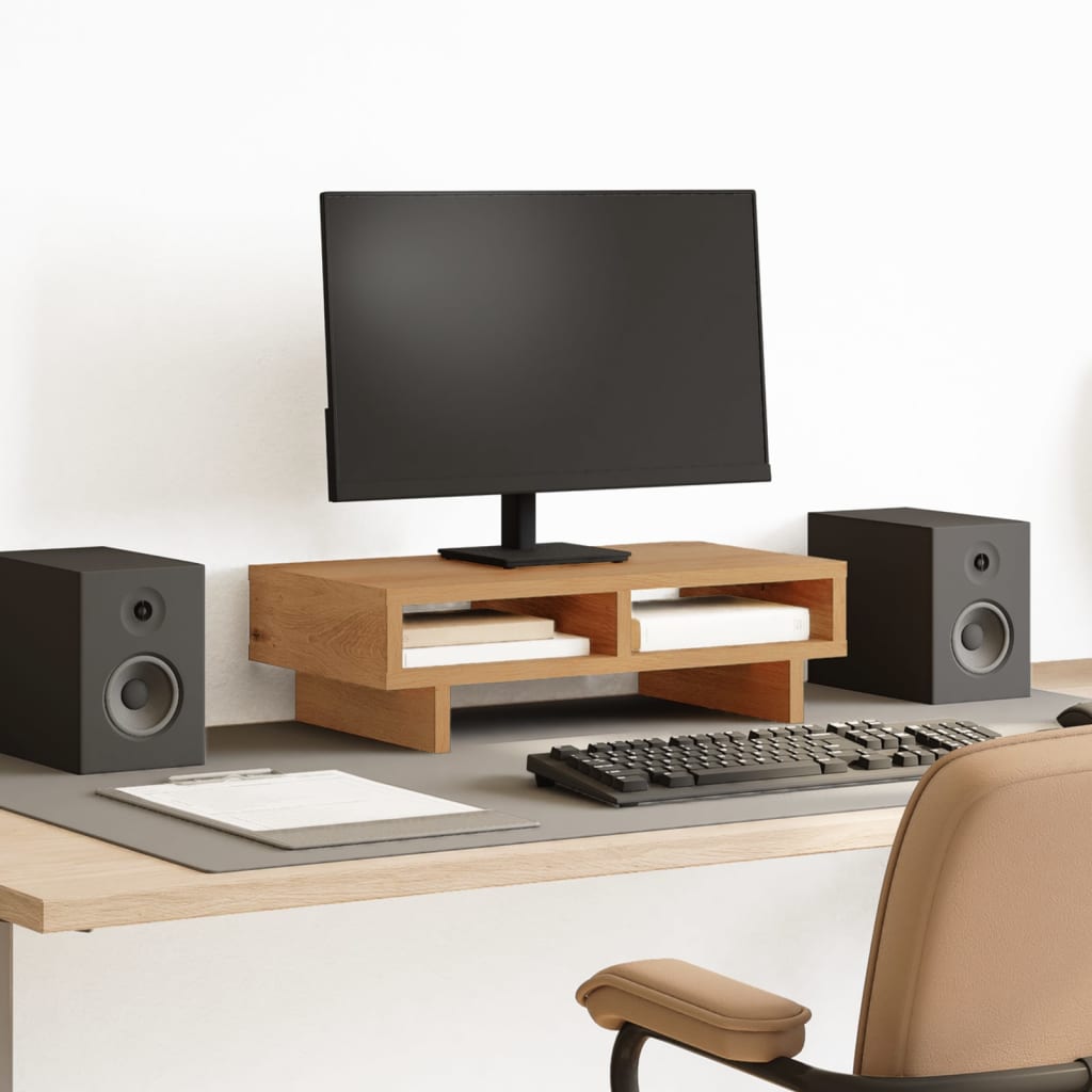 Monitorständer Artisan-Eiche 50x27x15 cm Holzwerkstoff Monitorständer Artisan-Eiche 50x27x15 cm Holzwerkstoff