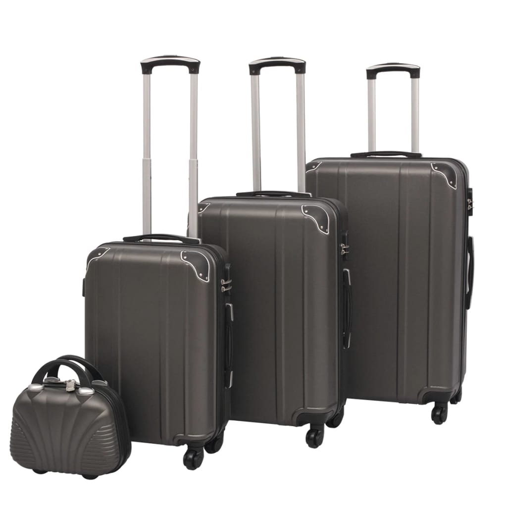 Vierteiliges Hartschalen-Trolley-Set Anthrazit Vierteiliges Hartschalen-Trolley-Set Anthrazit
