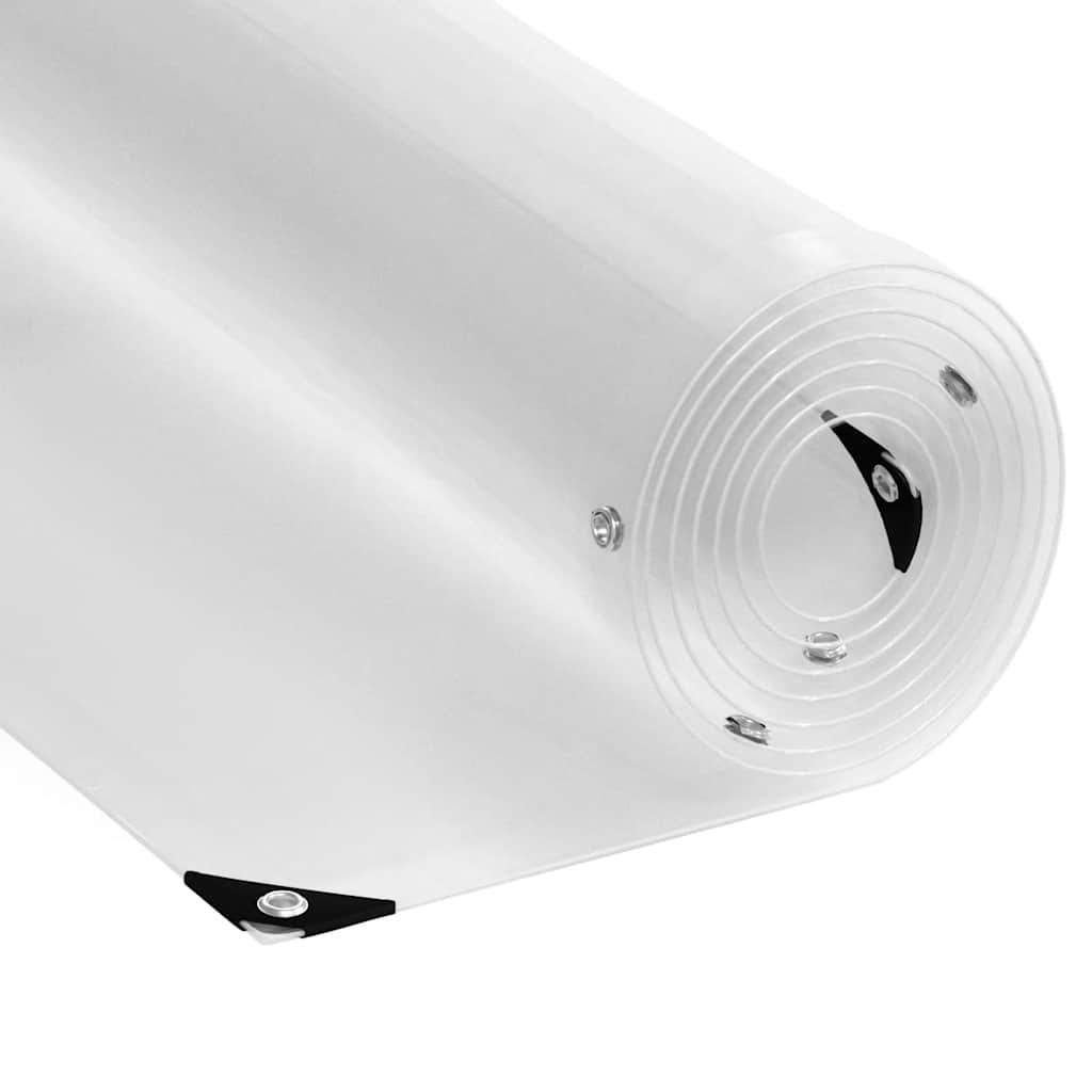 Transparente Plane mit Ösen 4x8 m PVC