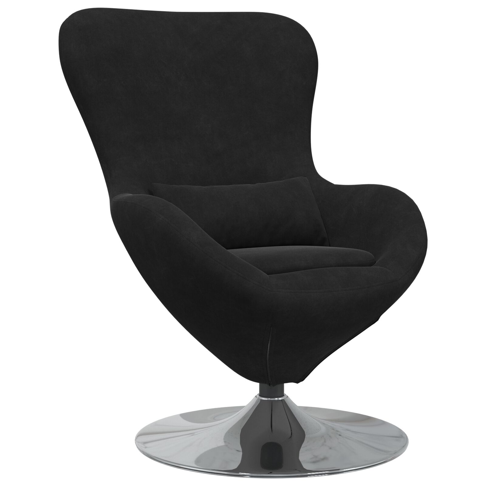 Ei-Sessel Schwarzes Samt